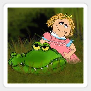 Never Smile at a Crocodile Muppet Show inspired illustration Sticker